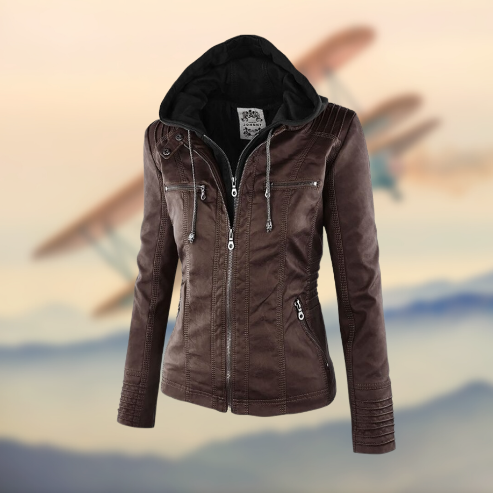 KAROL | Elegant Leather Jacket