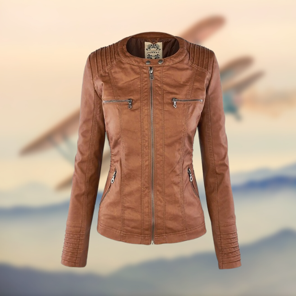 KAROL | Elegant Leather Jacket