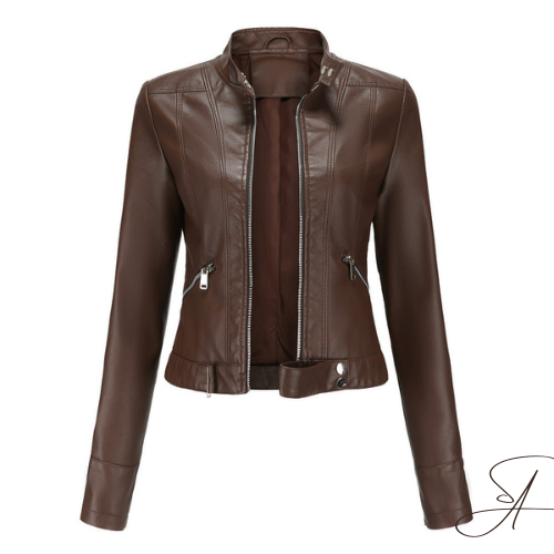 LINDA | Elegant Leather Jacket