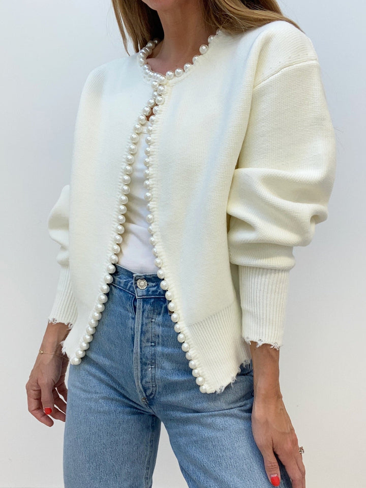 MADDY | Cardigan with pearls