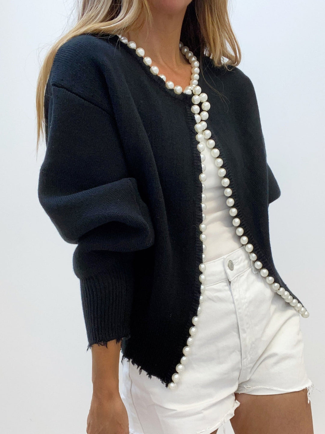 KATE | Chic Pearl Cardigan