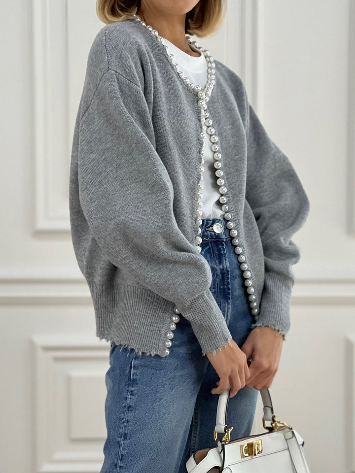 MADDY | Cardigan with pearls