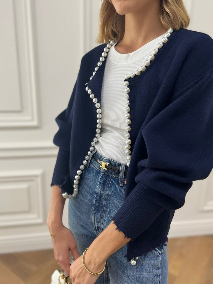 MADDY | Cardigan with pearls