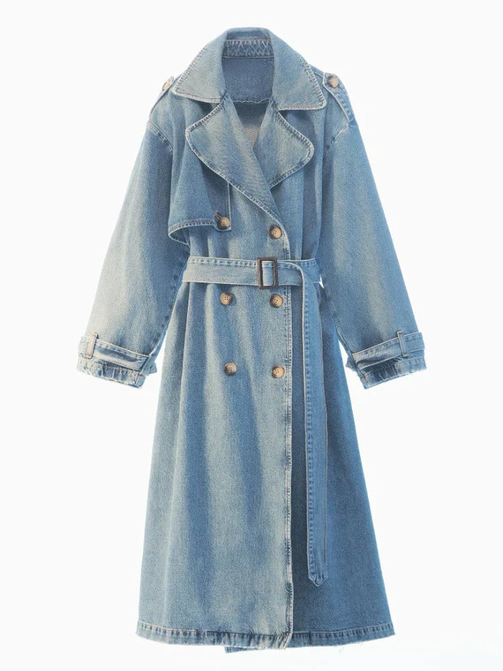 VICTORIA | Denim Trenchcoat