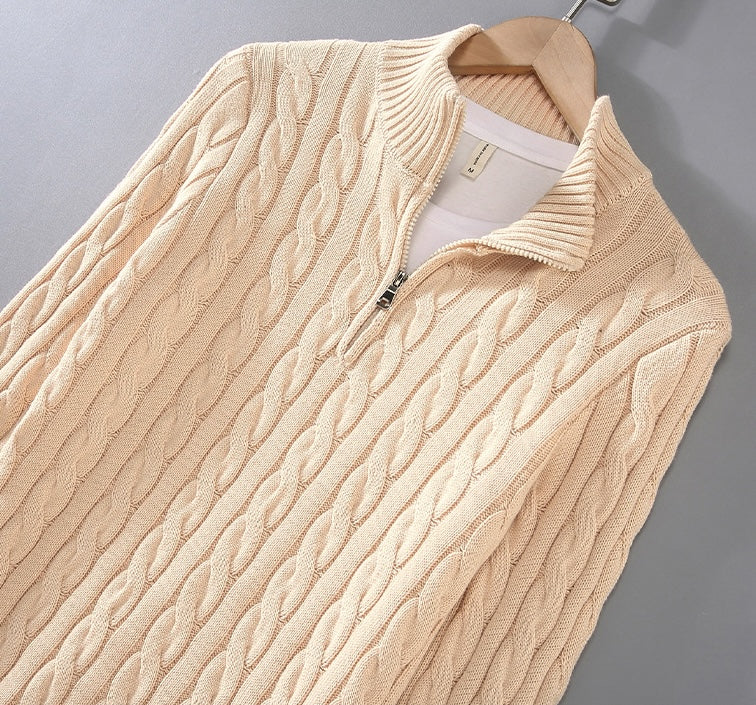 ANTONY | Men's High Zip Collar Jumper