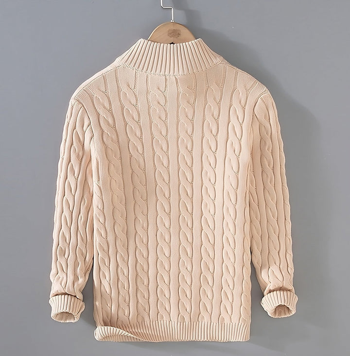 ANTONY | Men's High Zip Collar Jumper