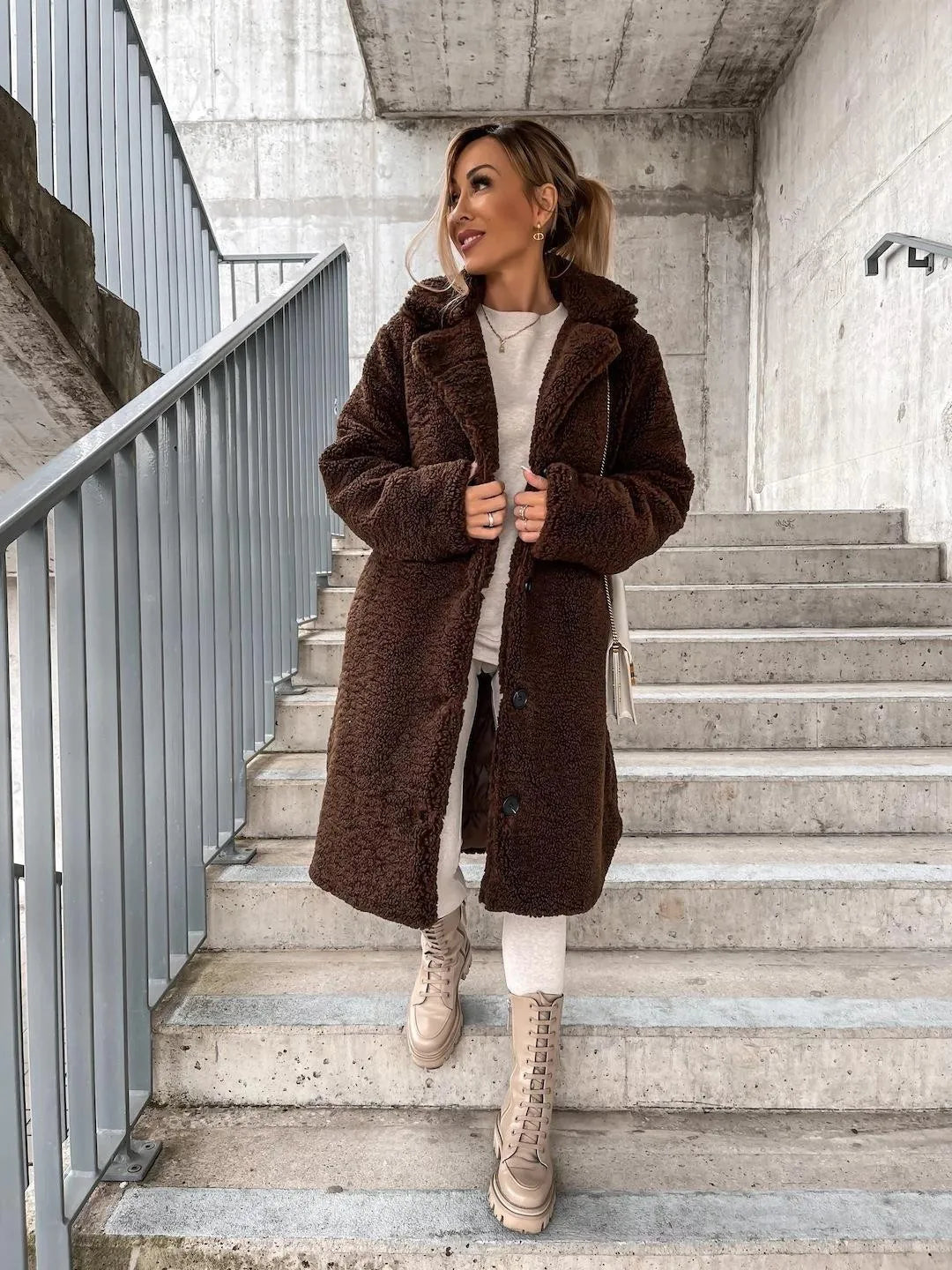 HELEN | Long Teddy coat