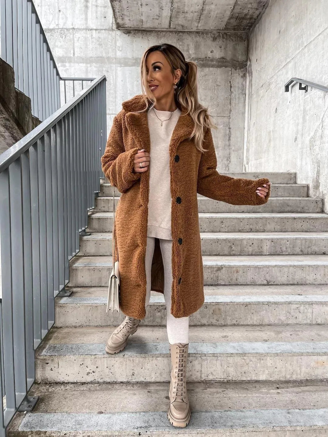 HELEN | Long Teddy coat