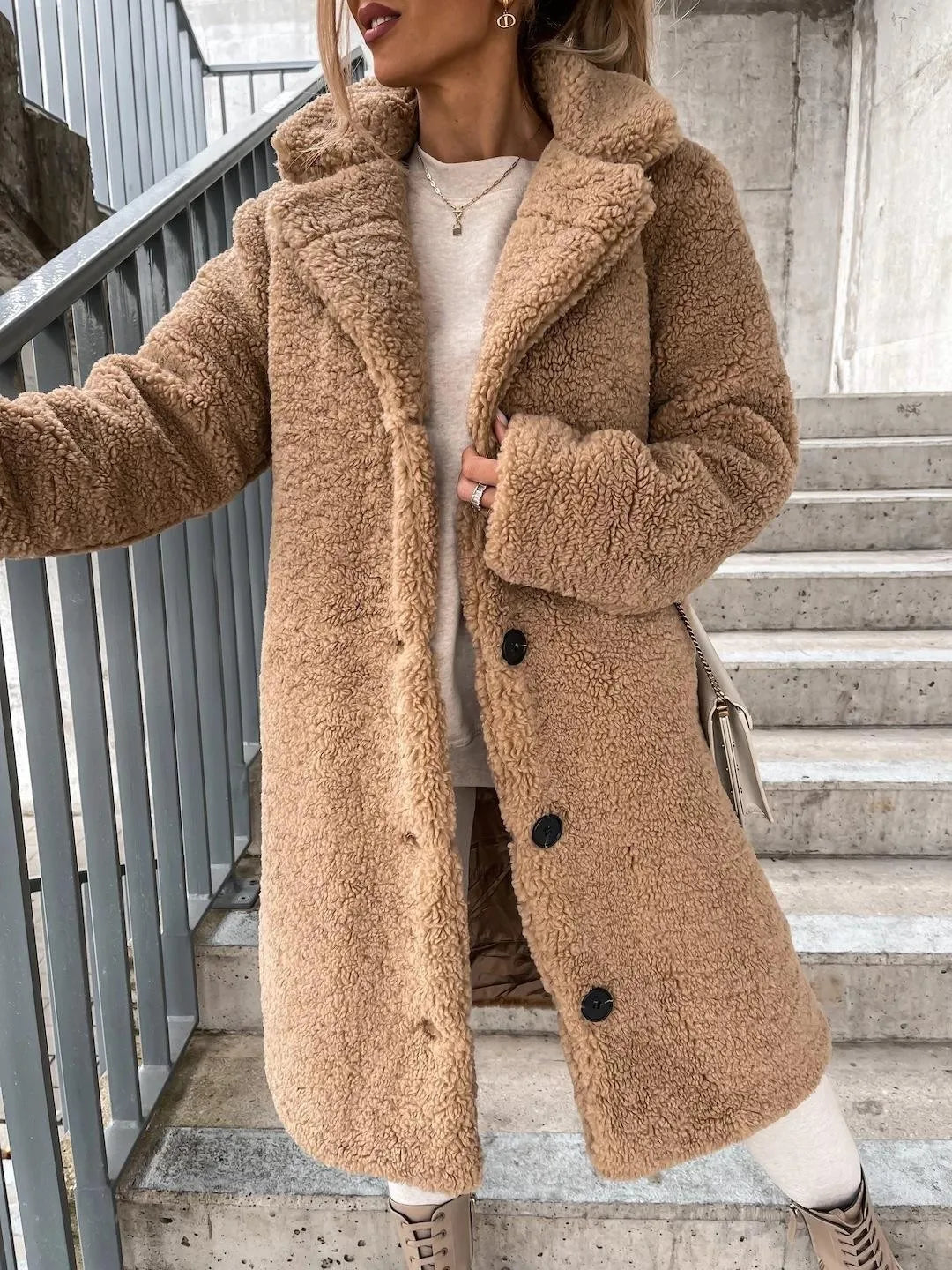 HELEN | Long Teddy coat