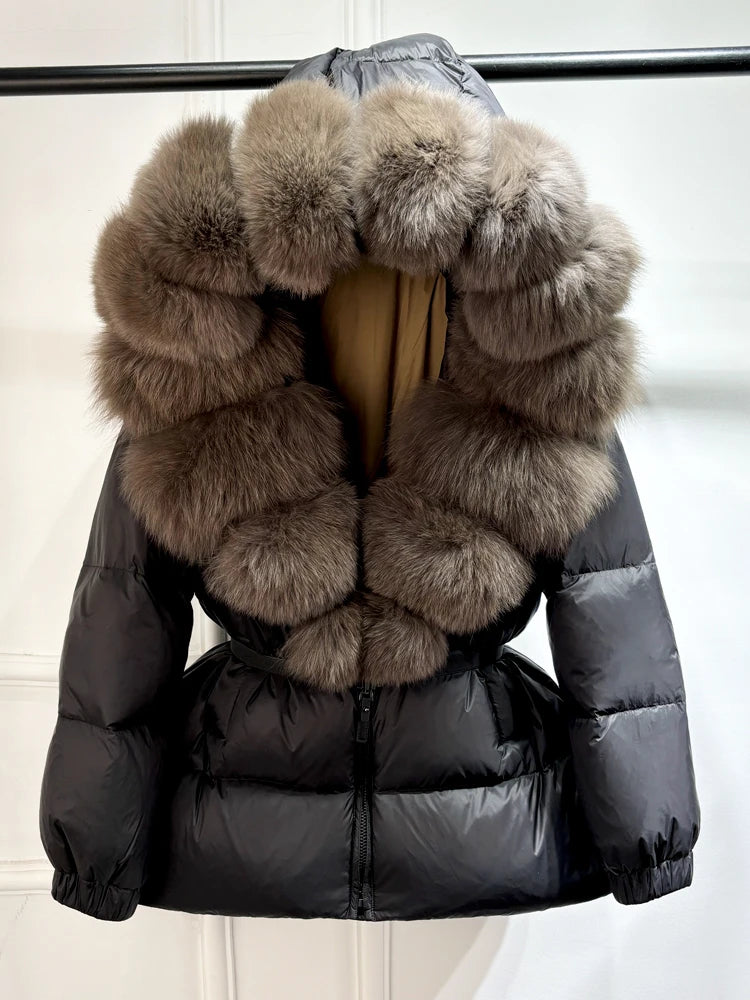 AMY | Fur Hooded Down Coat