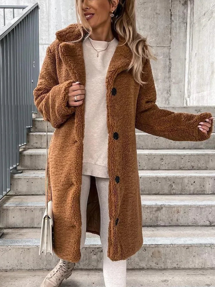 HELEN | Long Teddy coat