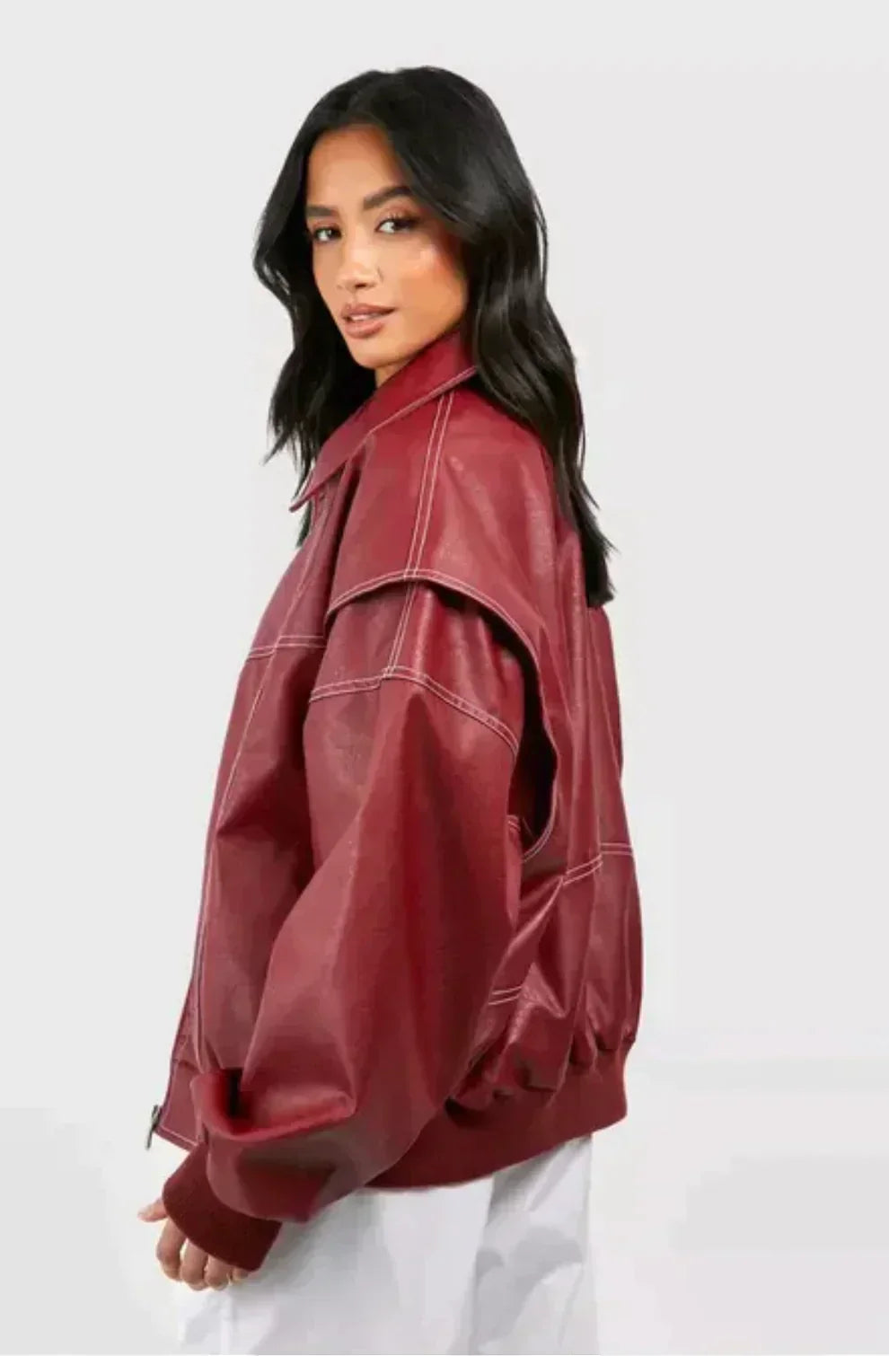 ELBA™ | Oversized Leather Jacket