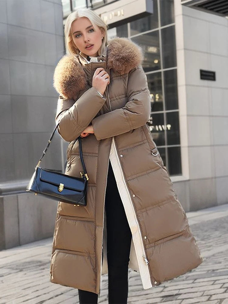 LENA | Fur Down Coat