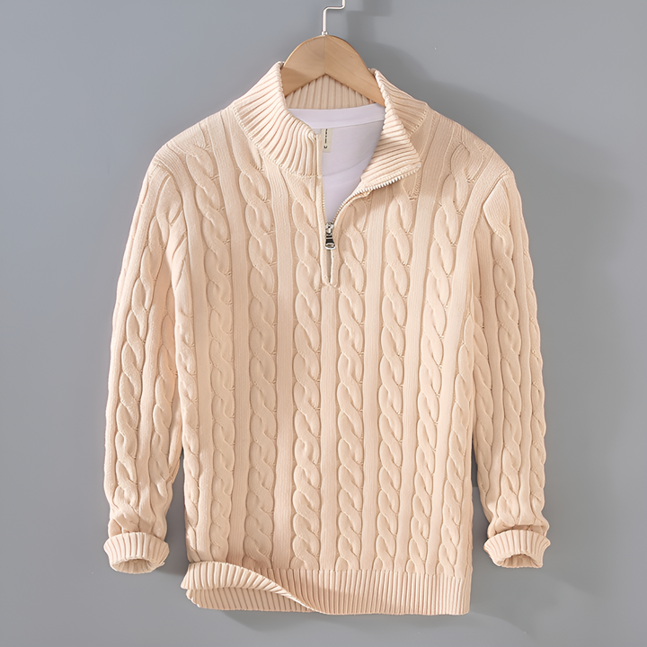 ANTONY | Men's High Zip Collar Jumper