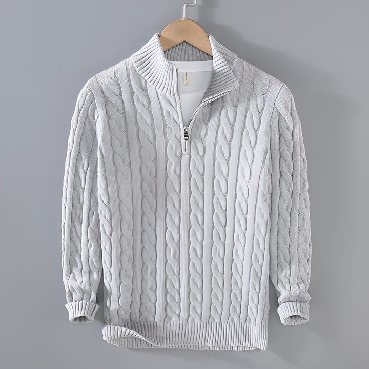 ANTONY | Men's High Zip Collar Jumper